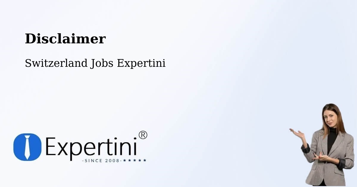 Disclaimer – Gattikon - Switzerland Jobs Expertini